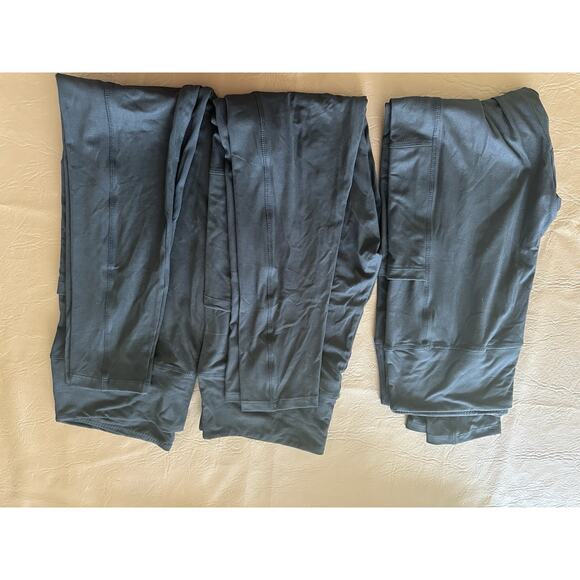 3 packs Thick High Waist Yoga Pants with Pockets, Tummy Control Workout Size XXL - Picture 2 of 5